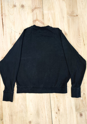 HANDPAINTED - SWEATER OVERSIZED - COTTON JERSEY black painted