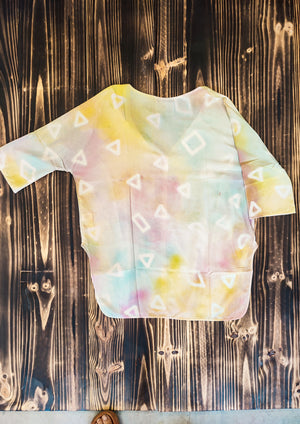 HANDPAINTED - KIMONO SHIRT - creme painted