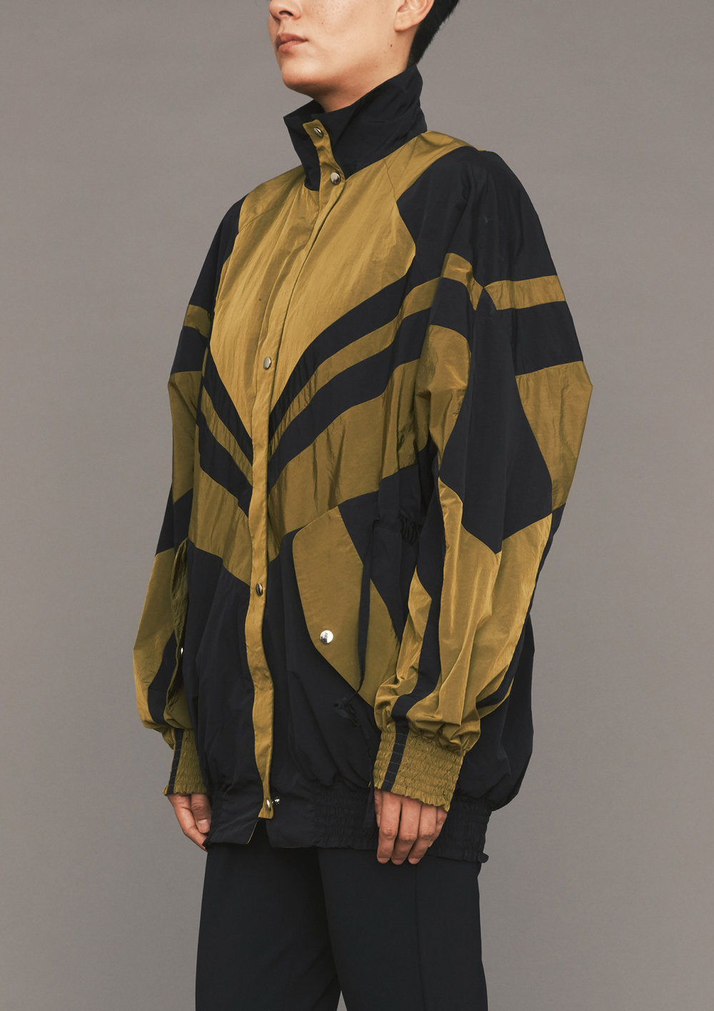 Black and gold ski jacket sale