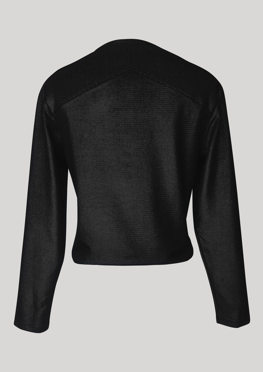 SHIRT LONG SLEEVE - TECH LACES STRETCH black - BERENIK