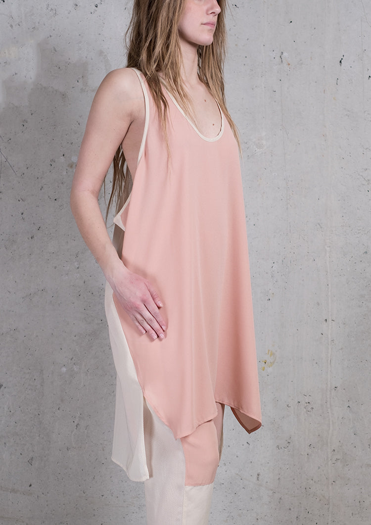 TANK TOP PEACH/MESH - BERENIK